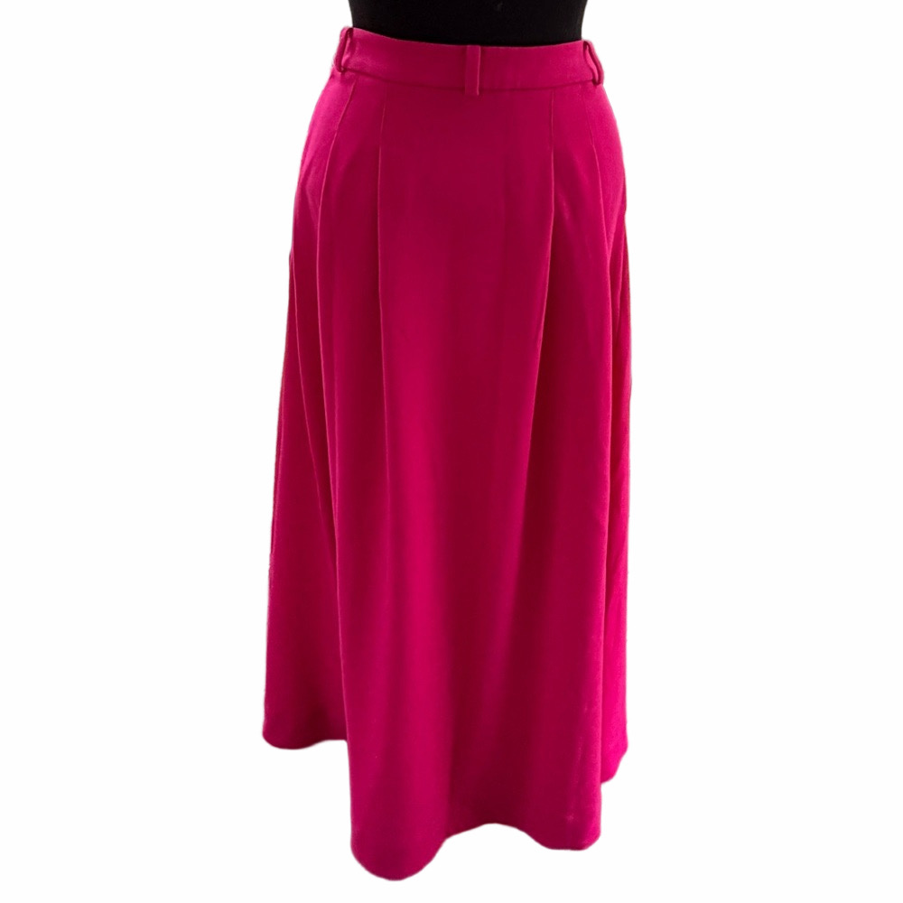 Anthropologie Maeve Avery Pleated Full Length Maxi Skirt Pink Size 6 Pockets - Picture 5 of 12